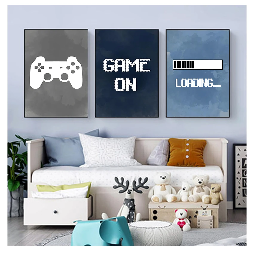 Gaming Accessories Decor - Nursery Boys Wall Decor , Gaming