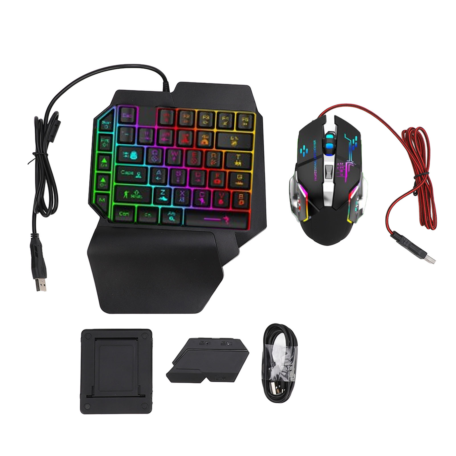 Gaming Accessories Combo - Keyboard Mouse Converter Set Responsive Single