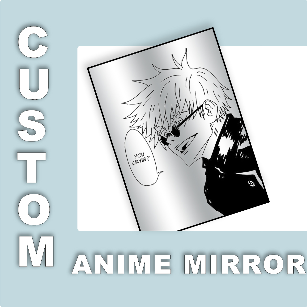 Custom Design Anime Mirror Vin - огляд і ціна Gaming Accessories Decor