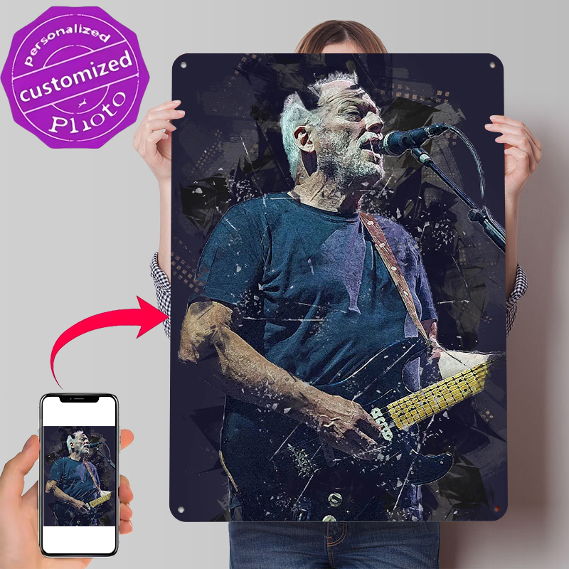 David Gilmour Metal Poster Cus - огляд і ціна Gaming Accessories Men