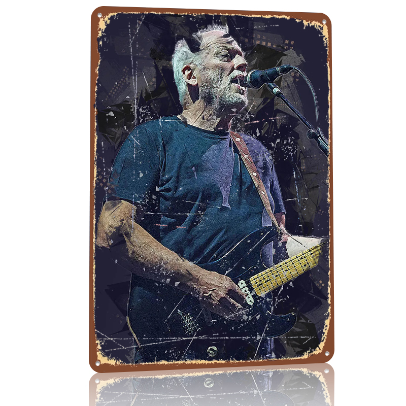 David Gilmour Metal Poster Cus - огляд і ціна Gaming Accessories Men