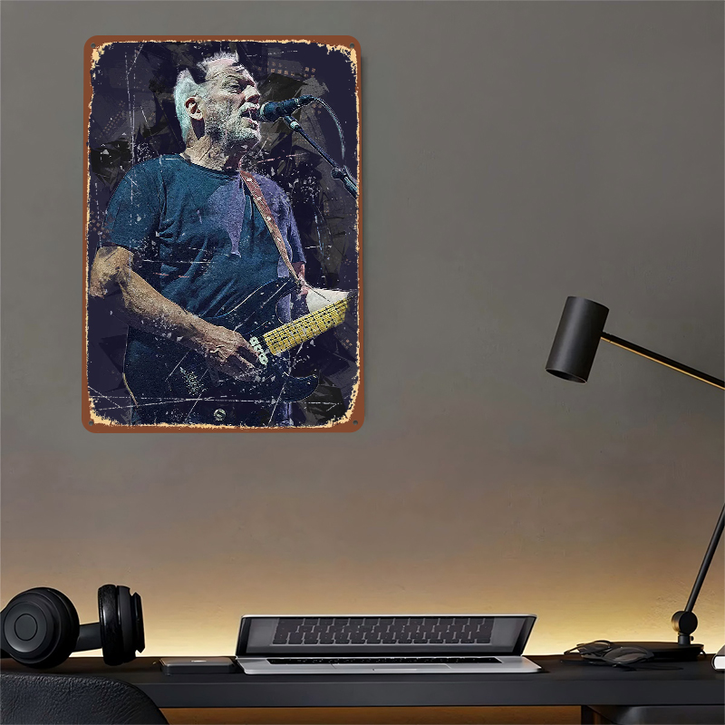 David Gilmour Metal Poster Cus - огляд і ціна Gaming Accessories Men