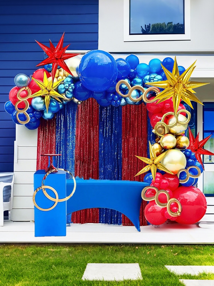 126pcs Kozee Red Blue Gold Bal - огляд і ціна Gaming Accessories Decor