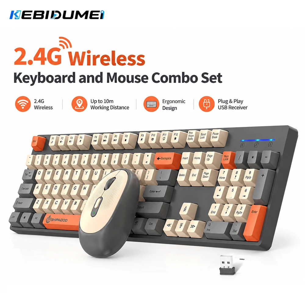KEBIDUMEI 2.4G Wireless Keyboa - огляд і ціна Gaming Accessories Combo