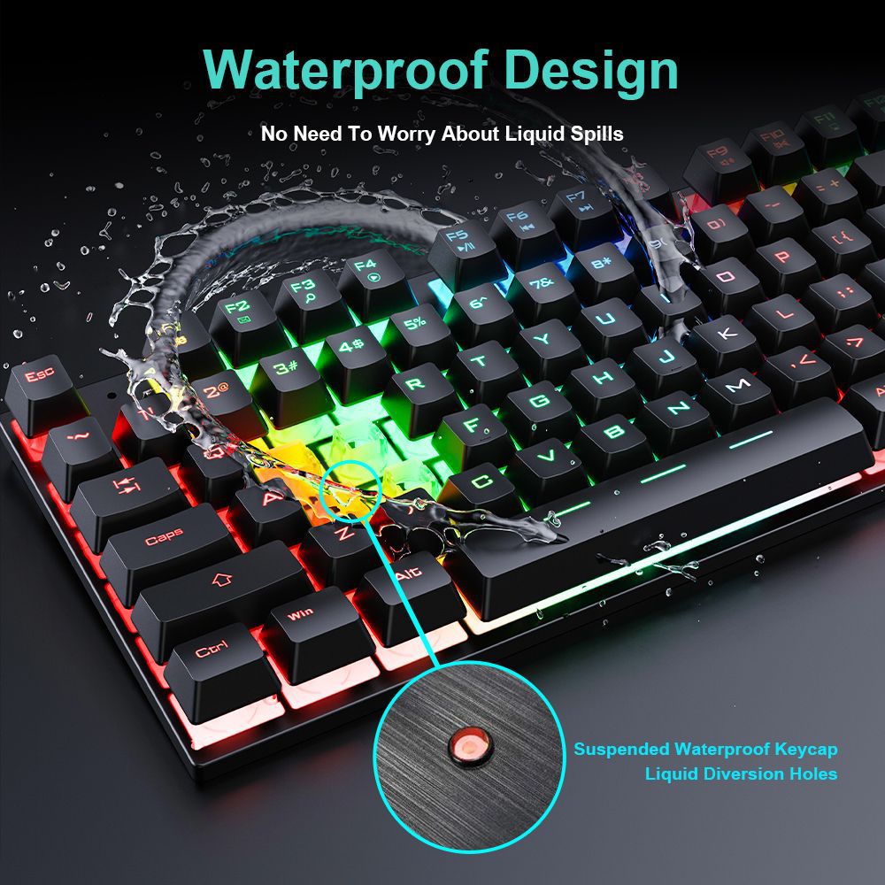 Waterproof Luminous Wired Gami - огляд і ціна Gaming Accessories Combo