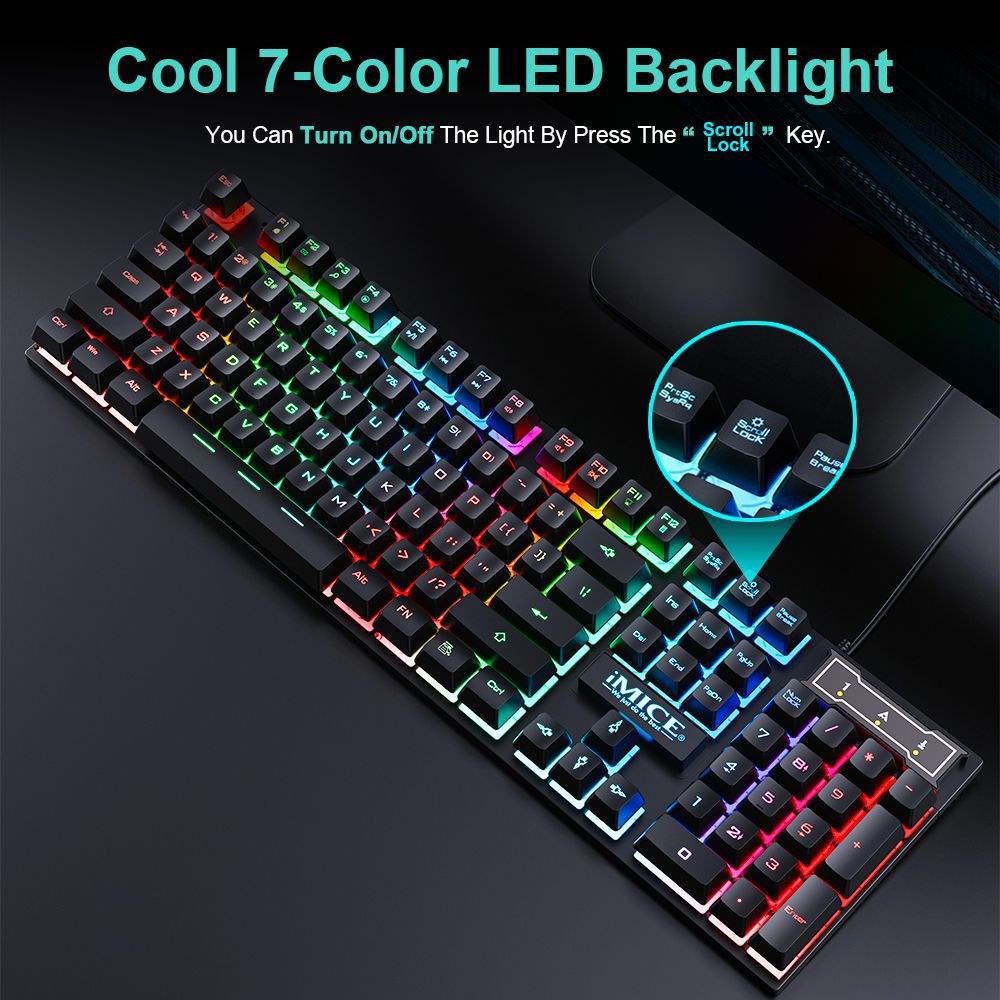 Waterproof Luminous Wired Gami - огляд і ціна Gaming Accessories Combo