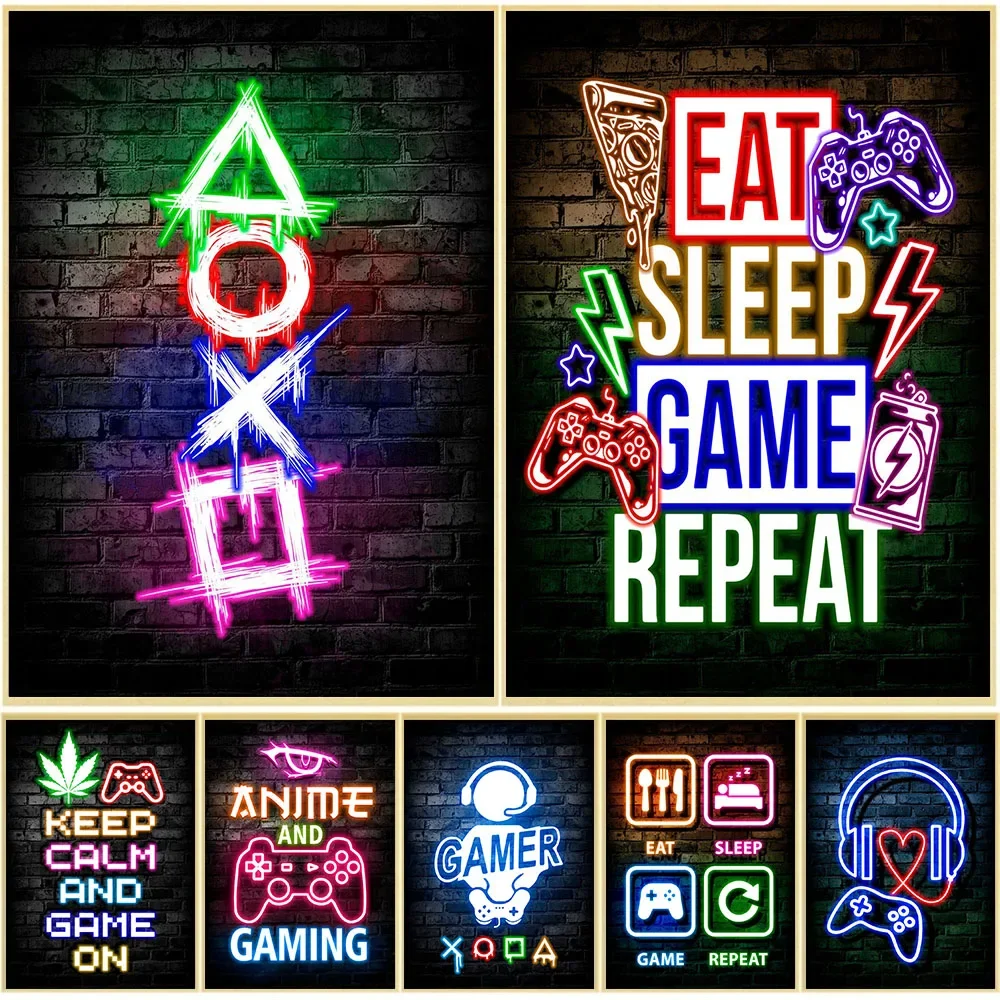 Gaming Neon Eat Sleep Game Rep - огляд і ціна Gaming Accessories Decor