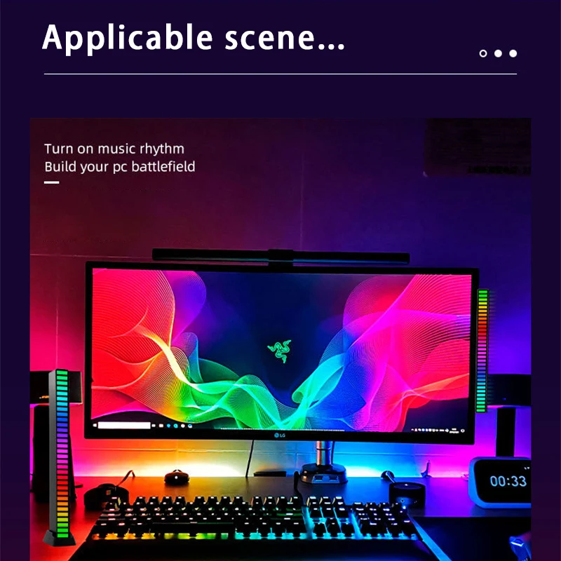RGB LED Strip Light Music Soun - огляд і ціна Gaming Accessories Decor